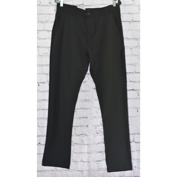 HURLEY Black Men's Water Repellent Hybrid Performance Stretch Pant Slacks 30x32 - Picture 1 of 8